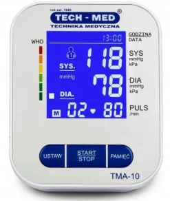 CIŚNIENIOMIERZ NARAMIENNY Z ZASILACZEM USB-C TECH-MED TMA-10 ARYTMIA ETUI