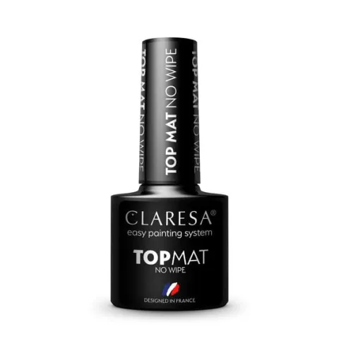 CLARESA Top do paznokci hybrydowych No Wipe Mat 5ml