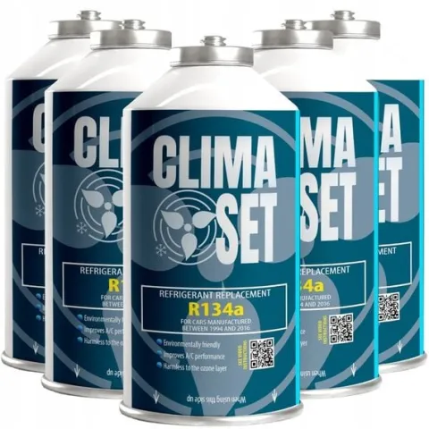 ClimaSet 5x Gaz R134a do nabijania klimatyzacji samochodowej 2,25 l