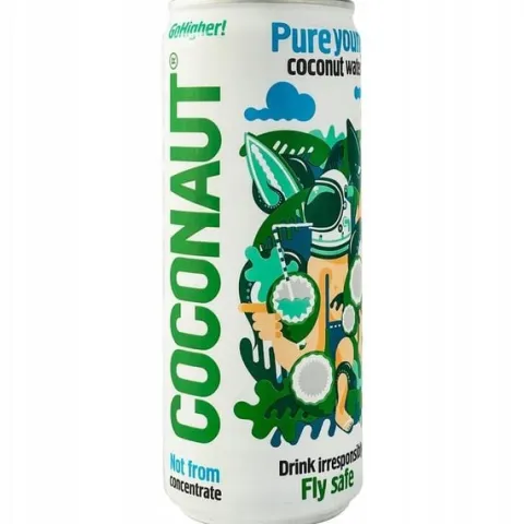 Coconaut Woda Kokosowa 24x 320ml Naturalna Naturalny Izotonik Słomki Gratis