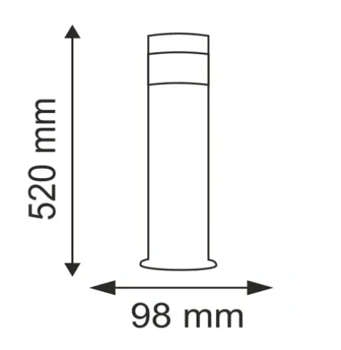 COLLUM Lampa ogrodowa LED 52cm 3,6W