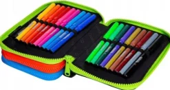 Coolpack Piórnik 3 komory z wyposażeniem kredki ołówki mazaki dla gracza