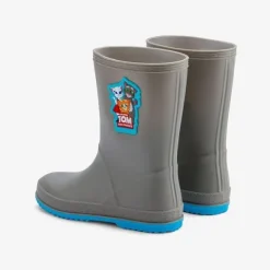 Coqui dziecięce kalosze RAINY 8505-605-4818 Mid. grey/New blue 28