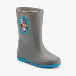 Coqui dziecięce kalosze RAINY 8505-605-4818 Mid. grey/New blue 26