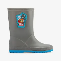 Coqui dziecięce kalosze RAINY 8505-605-4818 Mid. grey/New blue 26