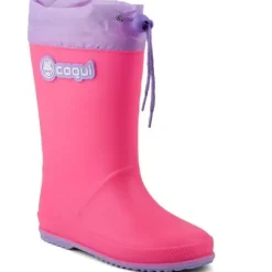 Coqui kalosze dziecięce Rainy Collar 8509-100-3602 lt.Fuchsia/lt.Lilia 32