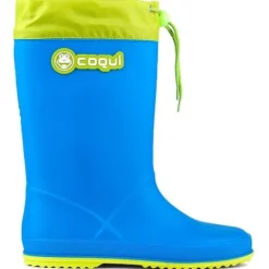 Coqui kalosze dziecięce Rainy Collar 8509-100-4713 Sea Blue/Citrus 34