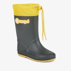 Coqui RAINY COLLAR dziecięce kalosze 8509-100-2412 ANTRACIT/YELLOW 34