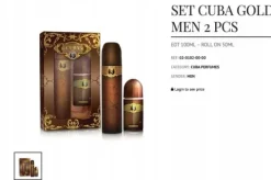 CUBA ZESTAW DWUELEMENTOWY MEN GOLD