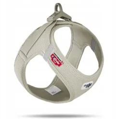 Curli Szelki Clasp Air Mesh jasnobeżowe S