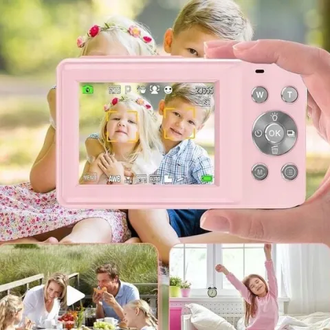 CYFROWY APARAT FOTOGRAFICZNY ZOOMEM 16X + KARTA PAMIĘCI 32G RÓŻOWY