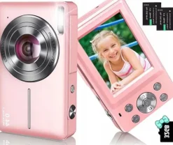 CYFROWY APARAT FOTOGRAFICZNY ZOOMEM 16X + KARTA PAMIĘCI 32G RÓŻOWY