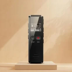 Cyfrowy Rejestrator Głosu 64GB z Redukcją Hałasu do Wykładów, Wywiadów