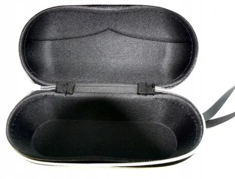 Czarne Twarde etui na okulary pokrowiec futerał ETUI3