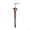 Czarny miecz | Metal | 22 cm | Brelok | Genshin Impact