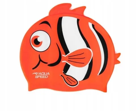 Czepek pływacki dla dzieci na basen silikonowy Zoo Nemo Aqua Speed