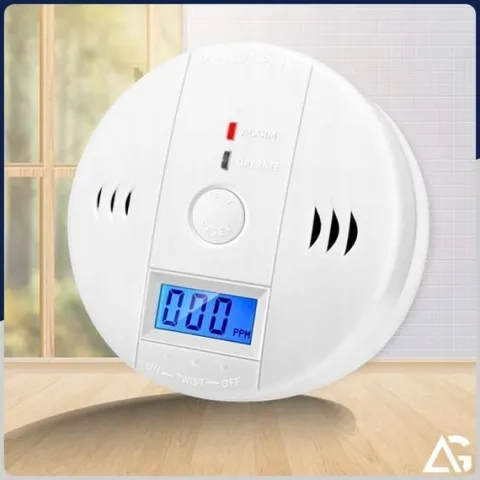 CZUJNIK CZADU GAZU WYKRYWACZ DETEKTOR TLENKU WĘGLA BEZPRZEWODOWY LCD ALARM