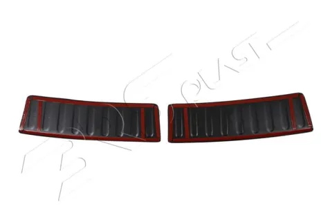 DACIA SANDERO 2PCS 2012-2019 - Listwa Czarna ABS Nakładka Zderzak Tylni T