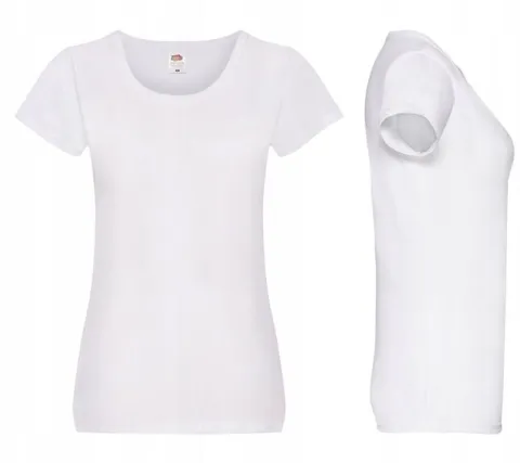DAMSKA KOSZULKA T-SHIRT FRUIT original white L