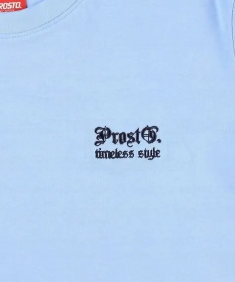 Damska niebieska koszulka PROSTO T-shirt Gothi XS