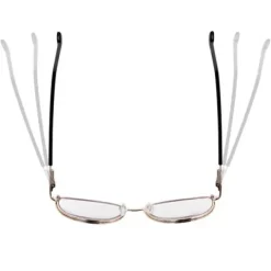 Damskie okulary zerówki +0.00 z filtrem Blue Light STL277 czarny/złoty