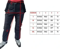 DAMSKIE SPODNIE NARCIARSKIE ZIMOWE SNOWBOARDOWE ZIMA CZARNE roz. XL