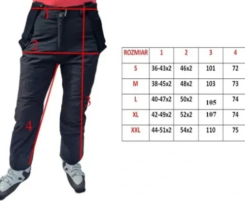 DAMSKIE SPODNIE NARCIARSKIE ZIMOWE SNOWBOARD XL