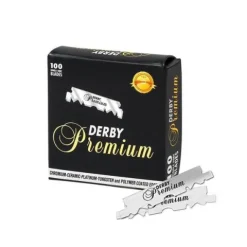 DERBY PREMIUM - Żyletki do Brzytwy Połówki 100 szt