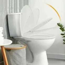Deska sedesowa wolnoopadajaca uniwersalna do WC klozetowa twarda easy clean