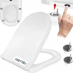 Deska Sedesowa Wolnoopadająca Twarda Wypinana Uniwersalna Mocna Premium WC
