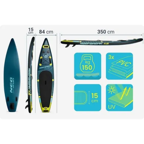 Deska SUP Reefbreak 350 x 81 x 15 cm Neo-Sport 170310
