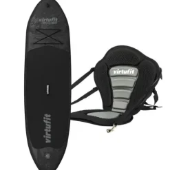 Deska SUP VirtuFit Cruiser 305 czarna – z siedziskiem, wiosłem i torbą