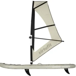 Deska SUP VirtuFit Surfer 305 – piaskowy beż, osłona przeciwwiatrowa, akcesoria