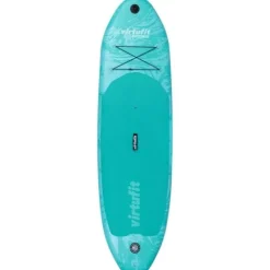 Deska SUP VirtuFit Surfer 305 – turkusowa, osłona przeciwwiatrowa, akcesoria