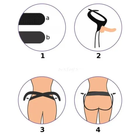Dildo Strap-On, Sex Penis Strap On Dla Kobiet Na Pasie, Pełna Proteza