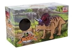 Dinozaur Triceratops Żółty Na Baterie