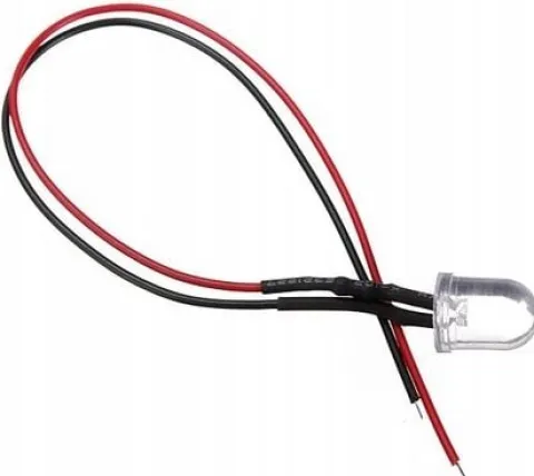 Dioda LED 3mm 12V z przewodem RGB sama zmienia kolory DPF wypalanie filtra