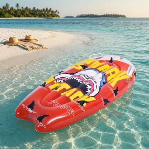 Dmuchana deska do pływania dla dzieci SunClub 95cm Materac z uchwytami Czerw