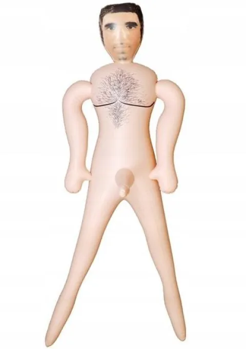 Dmuchana Męska Lalka z Penisem 18cm Pompowana Sex Lalka Faceta Mężczyzny