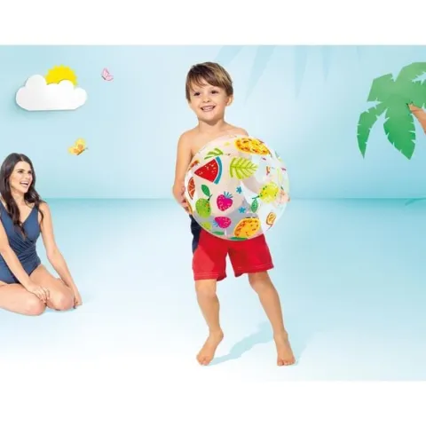 Dmuchana piłka plażowa owoce 51 cm INTEX 59040