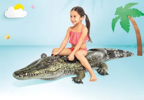 Dmuchana zabawka do pływania 170 x 86 cm INTEX 57551 Aligator realistyczny