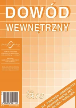 DOWÓD WEWNĘTRZNY A5 K12