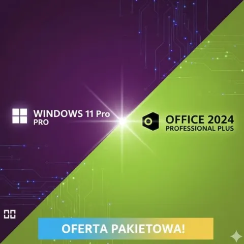 Dożywotni pakiet: Win 11 PRO + Office 2024. F-ra VAT. Okazja!