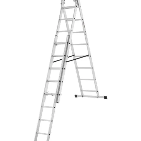 Drabina aluminiowa z opcją na schody 3x8 HIGHER 4,70m Hobby 150kg