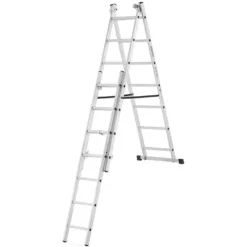 Drabina aluminiowa z opcją na schody 3x7 HIGHER 4,25m Home 150kg