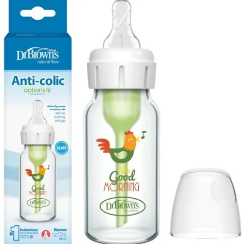 Dr Brown’s Options+ Antykolkowa butelka 0m+ 120ml szklana SB41631