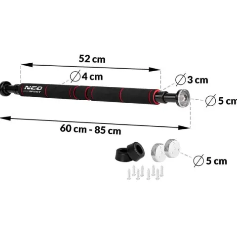 Drążek do podciągania rozporowy 60-85 cm NS-311