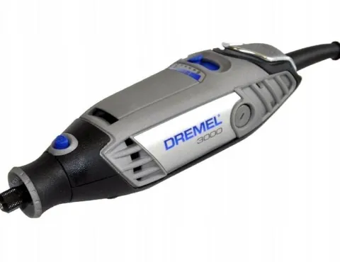 DREMEL 3000 + 45 akcesoriów + 3 przystawki + WALIZKA