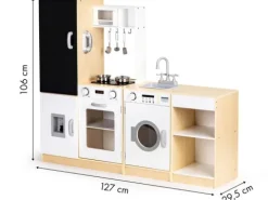 Drewniana kuchnia dla dzieci xxl tablica + led ECOTOYS