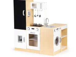 Drewniana kuchnia dla dzieci xxl tablica + led ECOTOYS